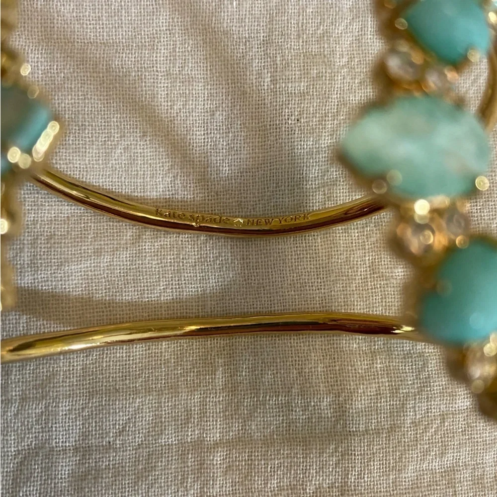 Kate‎ Spade NY Open Cuff Bracelet with Gorgeous Stones - Picture 6 of 9